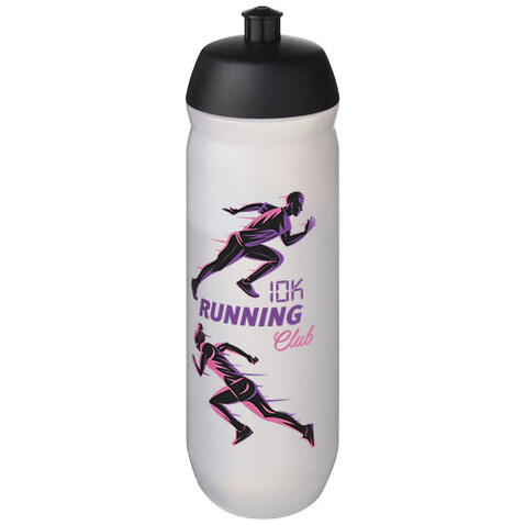 HydroFlex™ Clear 750 ml Squeezy Sportflasche, schwarz, klar mattiert bedrucken, Art.-Nr. 21044290 HydroFlex™ Clear 750 ml Squeezy Sportflasche, schwarz, klar mattiert bedrucken, Art.-Nr. 21044290