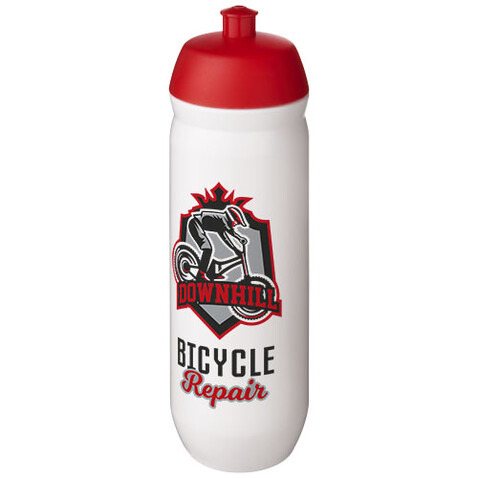 HydroFlex™ 750 ml Squeezy Sportflasche, rot, weiss bedrucken, Art.-Nr. 21044321 HydroFlex™ 750 ml Squeezy Sportflasche, rot, weiss bedrucken, Art.-Nr. 21044321