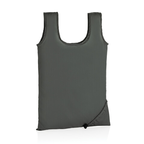 Impact AWARE™ RPET 190T faltbarer Shopper anthrazit bedrucken, Art.-Nr. P762.672