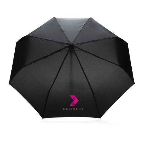21&quot; Impact AWARE™ RPET 190T Mini-Schirm automatic open/close schwarz bedrucken, Art.-Nr. P850.601