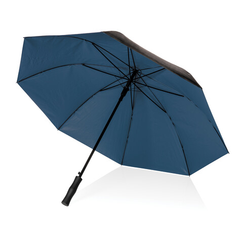 27" Impact AWARE™ RPET 190T Pongee Bi-Color Auto-Open-Schirm blau bedrucken, Art.-Nr. P850.675 27" Impact AWARE™ RPET 190T Pongee Bi-Color Auto-Open-Schirm blau bedrucken, Art.-Nr. P850.675