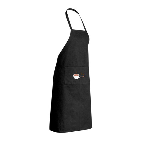 Impact AWARE™ recycelte Baumwollschürze 180gr schwarz bedrucken, Art.-Nr. P262.841