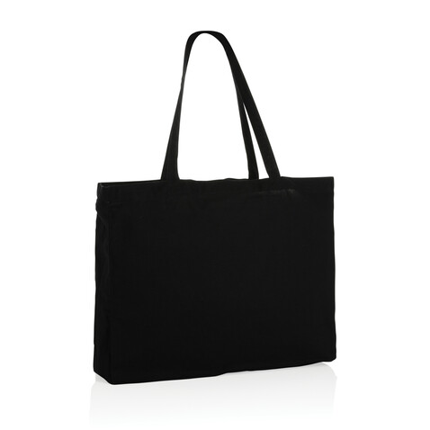 Impact AWARE™ recycelte Baumwoll-Shopper 145gr schwarz bedrucken, Art.-Nr. P762.651