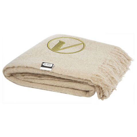 Ivy GRS zertifizierte RPET Decke, beige bedrucken, Art.-Nr. 11319302