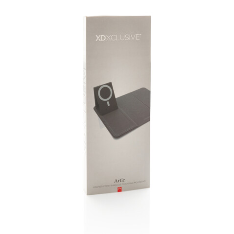 Artic magnetischer 10W Wireless Charging Smartphonehalter schwarz bedrucken, Art.-Nr. P308.332