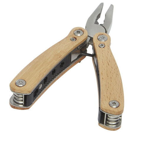 Anderson Mittelgroßes Multitool aus Holz mit 12 Funktionen, natur bedrucken, Art.-Nr. 10450871