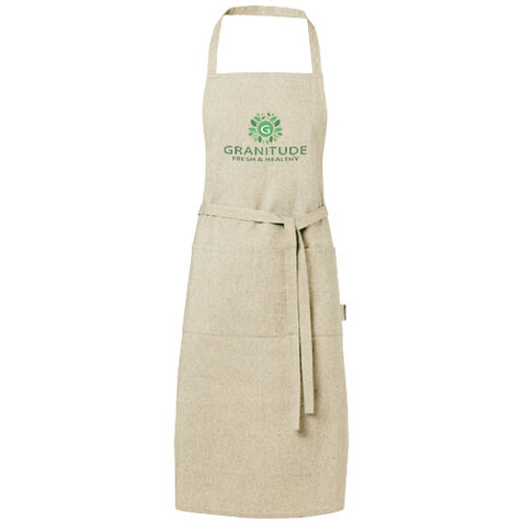 Pheebs 200 g/m² recycelte Schürze, natural bedrucken, Art.-Nr. 11313806