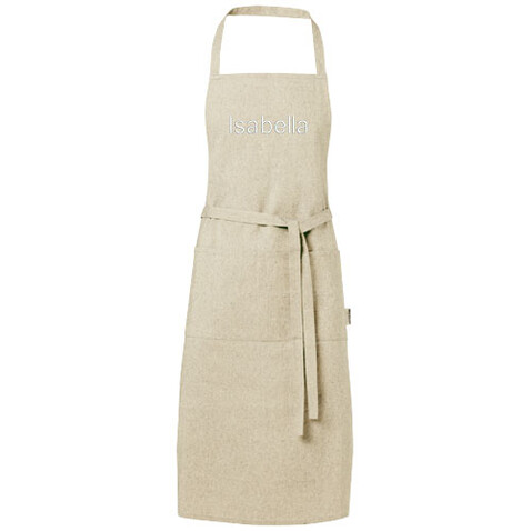 Pheebs 200 g/m² recycelte Schürze, natural bedrucken, Art.-Nr. 11313806