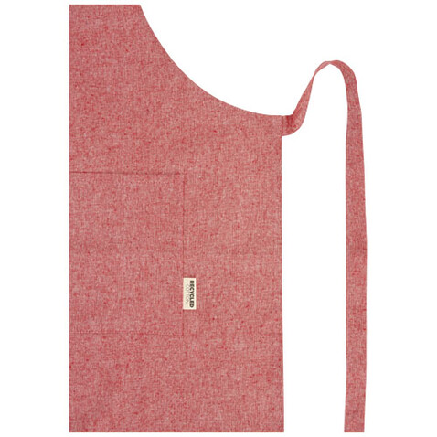 Pheebs 200 g/m² recycelte Schürze, heather rot bedrucken, Art.-Nr. 11313820