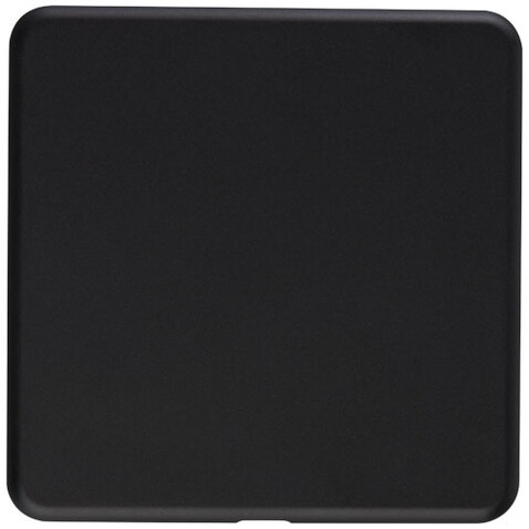 Loop 10 W kabelloses Ladepad aus recyceltem Kunststoff, schwarz bedrucken, Art.-Nr. 12420490