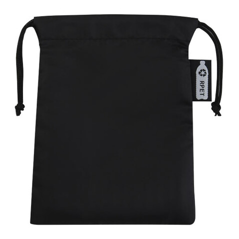 Raquel Sport Kühlhandtuch im Etui aus recyceltem PET Kunststoff 80 x 30 cm, schwarz bedrucken, Art.-Nr. 12500190