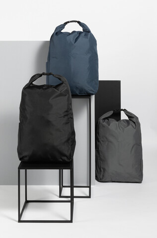Impact AWARE™ RPET Basic Rolltop-Rucksack anthrazit bedrucken, Art.-Nr. P762.752