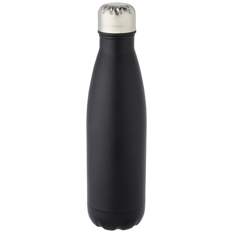 Cove 500 ml vakuumisolierte Edelstahlflasche, schwarz bedrucken, Art.-Nr. 10067190