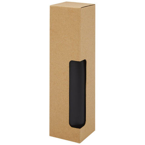 Cove 500 ml vakuumisolierte Edelstahlflasche, schwarz bedrucken, Art.-Nr. 10067190