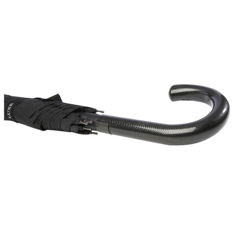 Fontana 23" Automatikschirm mit Karbonoptik und gebogenem Griff, schwarz bedrucken, Art.-Nr. 10941390 Fontana 23" Automatikschirm mit Karbonoptik und gebogenem Griff, schwarz bedrucken, Art.-Nr. 10941390