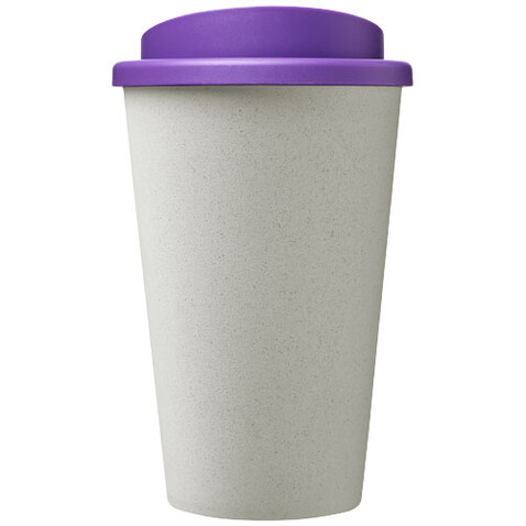 Americano® Eco 350 ml recycelter Becher, weiss, lila bedrucken, Art.-Nr. 21042218