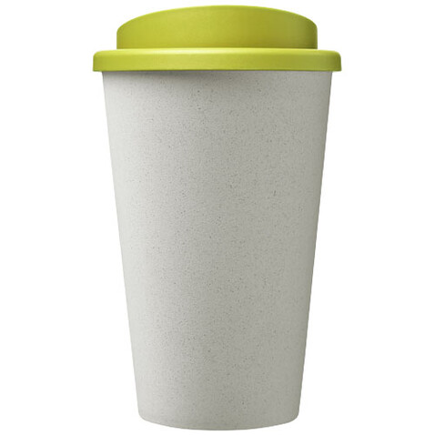 Americano® Eco 350 ml recycelter Becher, weiss, limone bedrucken, Art.-Nr. 21042222