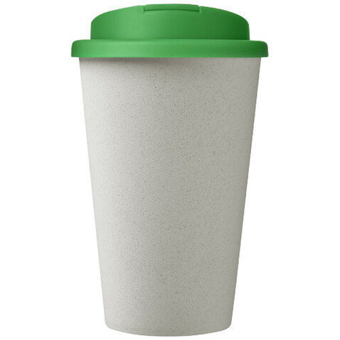 Americano® Eco 350 ml recycelter Becher mit auslaufsicherem Deckel, grün, weiss bedrucken, Art.-Nr. 21042566 Americano® Eco 350 ml recycelter Becher mit auslaufsicherem Deckel, grün, weiss bedrucken, Art.-Nr. 21042566