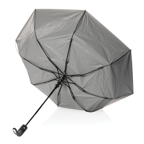 21&quot; Impact AWARE™ RPET 190T Pongee Bi-Color Mini-Schirm silber bedrucken, Art.-Nr. P850.552