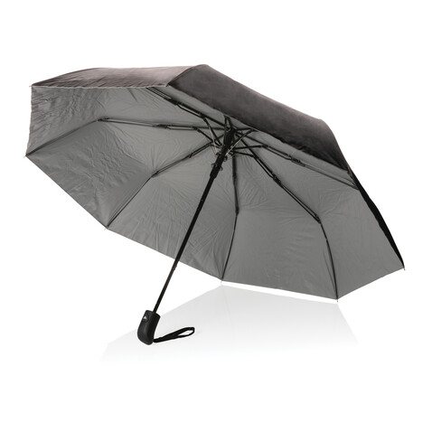 21&quot; Impact AWARE™ RPET 190T Pongee Bi-Color Mini-Schirm silber bedrucken, Art.-Nr. P850.552