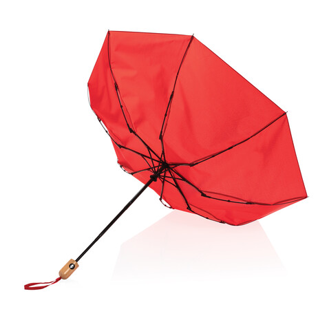 21" Impact AWARE™ RPET 190T Bambus-Schirm autom. open/close rot bedrucken, Art.-Nr. P850.614 21" Impact AWARE™ RPET 190T Bambus-Schirm autom. open/close rot bedrucken, Art.-Nr. P850.614