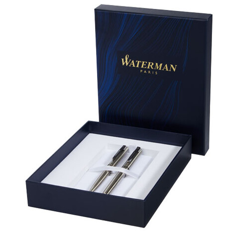 Waterman Duo Pen Geschenkbox, dunkelblau bedrucken, Art.-Nr. 42001055