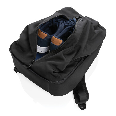 Flex Gym Bag schwarz, navy blau bedrucken, Art.-Nr. P705.801