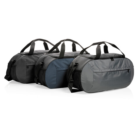 Impact AWARE™ RPET Sporttasche schwarz bedrucken, Art.-Nr. P707.141