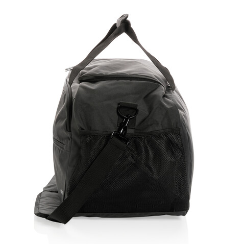 Swiss Peak AWARE™ RPET Sporttasche schwarz bedrucken, Art.-Nr. P707.151