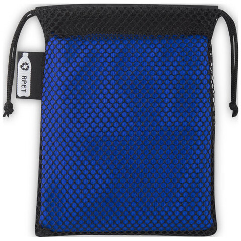 Raquel Sport Kühlhandtuch im Etui aus recyceltem PET Kunststoff 80 x 30 cm, royalblau bedrucken, Art.-Nr. 12500153