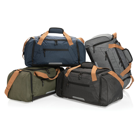 Impact AWARE™ Urban Outdoor Wochenendtasche schwarz bedrucken, Art.-Nr. P707.091