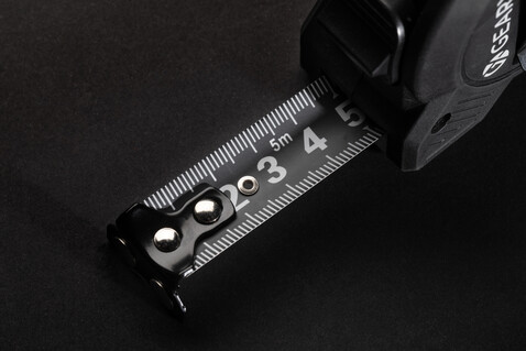 Gear X 5m Maßband mit langsamer/schneller Rückzugsfunktion schwarz bedrucken, Art.-Nr. P113.201