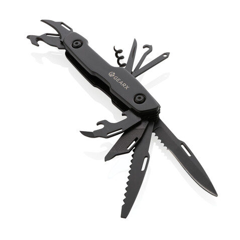 Gear X Multifunktions-Messer schwarz bedrucken, Art.-Nr. P221.221