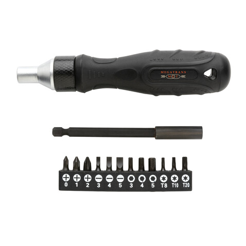 Gear X Ratschen-Schraubendreher schwarz bedrucken, Art.-Nr. P221.501