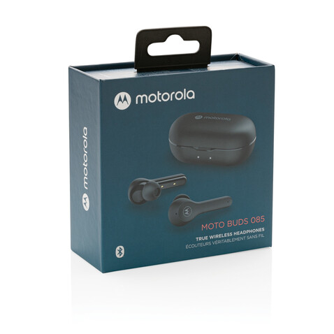 Motorola IPX5 TWS MOTO Buds 85 schwarz bedrucken, Art.-Nr. P329.501