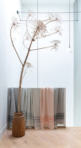 Ukiyo Yumiko AWARE™ Hamamtuch 100x180cm schwarz bedrucken, Art.-Nr. P453.791