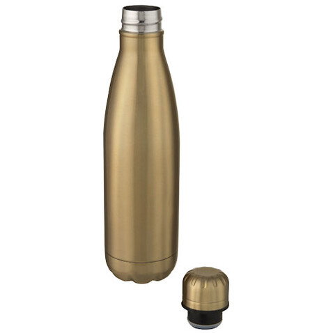 Cove 500 ml vakuumisolierte Edelstahlflasche, gold bedrucken, Art.-Nr. 10067114