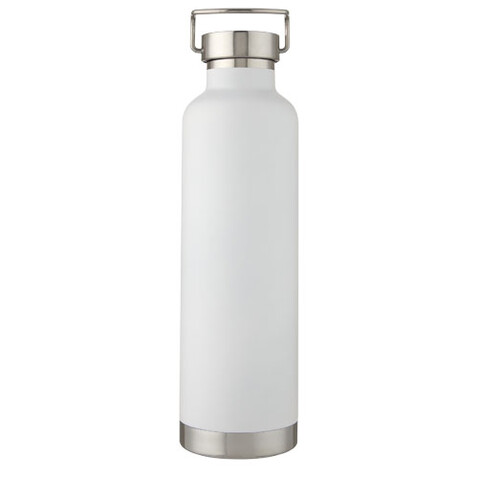 Thor 1 l Kupfer-Vakuum Isoliersportflasche, weiss bedrucken, Art.-Nr. 10067301