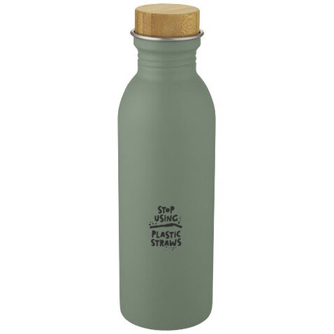 Kalix 650 ml Sportflasche aus Edelstahl, heather grün bedrucken, Art.-Nr. 10067762