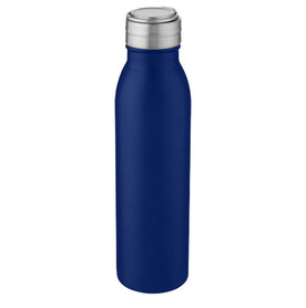 Harper 700 ml Sportflasche aus Edelstahl mit Metallschlaufe, mittelblau bedrucken, Art.-Nr. 10067852