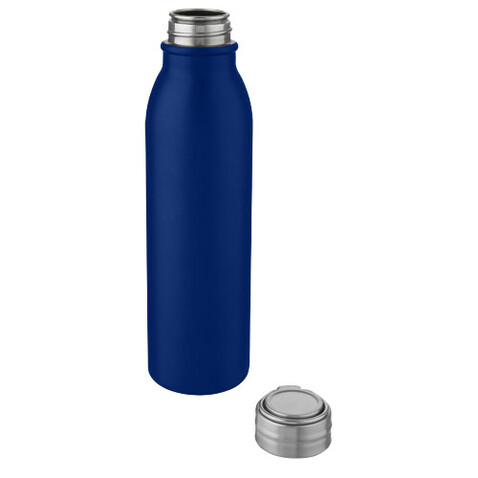 Harper 700 ml Sportflasche aus Edelstahl mit Metallschlaufe, mittelblau bedrucken, Art.-Nr. 10067852