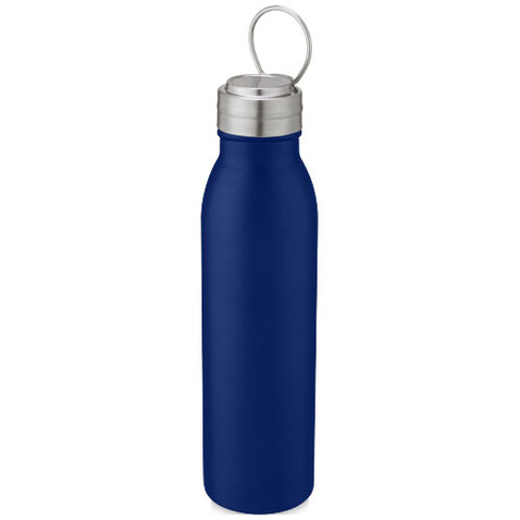 Harper 700 ml Sportflasche aus Edelstahl mit Metallschlaufe, mittelblau bedrucken, Art.-Nr. 10067852