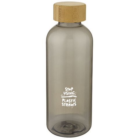 Ziggs 650 ml Sportflasche aus recyceltem Kunststoff, charcoal transparent bedrucken, Art.-Nr. 10067984