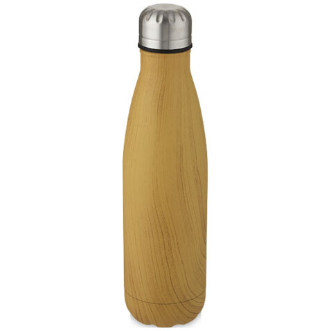 Cove 500 ml Kupfer-Vakuum Isolierflasche in Holzoptik, heather natur bedrucken, Art.-Nr. 10068306