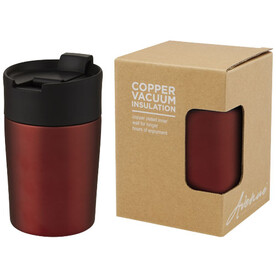 Jetta 180 ml Kupfer-Vakuum Isolierbecher, rot bedrucken, Art.-Nr. 10068821