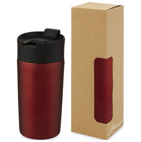 Jetta 330 ml Kupfer-Vakuum Isolierbecher, rot bedrucken, Art.-Nr. 10068921