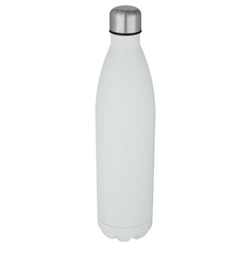 Cove 1 L vakuumisolierte Edelstahlflasche, weiss bedrucken, Art.-Nr. 10069401