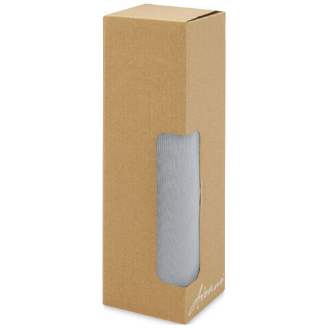 Thor 660 ml Glasflasche mit Neoprenhülle, grau bedrucken, Art.-Nr. 10069682