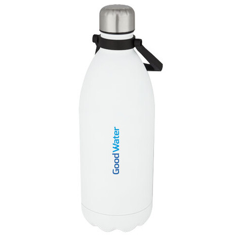 Cove 1,5 l Vakuum-Isolierflasche, weiss bedrucken, Art.-Nr. 10071001