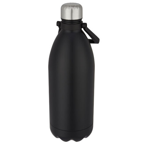 Cove 1,5 l Vakuum-Isolierflasche, schwarz bedrucken, Art.-Nr. 10071090